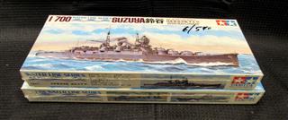 1/700 9 WATERLINE WWII BOAT AND PLANE MODELS: CARRIER JUNYO - BATTLESHIP SOUTH D